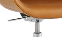 Bild von HAY AAC155 Drehstuhl About A Chair SH: 44 cm – Poliertes Aluminium/Sense Cognac