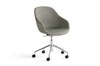 Bild von HAY AAC155 Drejestol About A Chair SH: 44 cm – Poliertes Aluminium/Atlas 931