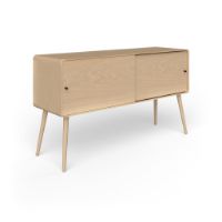 Bild von VIA Copenhagen TWE High Beistelltisch/TV-Tisch 120x35 cm - Weiß geölte Eiche