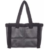 Bild von Natures Collection Rosaline Shopper Doubleface Schaffell 43x25 cm - Schwarz