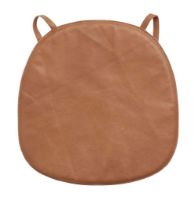 Bild von Nordal SKIN Leder-Sitzpolster 40 x 39 cm – Braun OUTLET