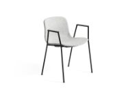 Bild von HAY AAC 19 About A Chair SH: 46 cm – Schwarz pulverbeschichteter Stahl/Hallingdal 116