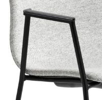 Bild von HAY AAC 19 About A Chair SH: 46 cm – Schwarz pulverbeschichteter Stahl/Hallingdal 116