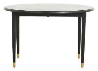 Bild von Nordal AHR Runder Tisch, klappbar, Ø: 119 cm – schwarzes Holz