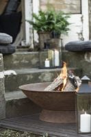 Bild von Ib Laursen Lagerfeuerschale auf Fuß Ø:66,5 cm - Rost OUTLET