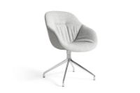 Bild von HAY AAC121 Soft Duo About a Chair Esszimmerstuhl gepolstert SH: 47,5 cm – Poliertes Aluminium/Hallingdal 116/Remix 133