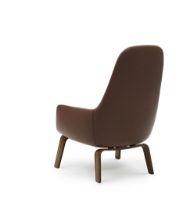 Bild von Normann Copenhagen Era Lounge Chair Hoch Walnuss SH: 40 cm - Ultra Leder / Cognac 41598