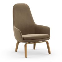 Bild von Normann Copenhagen Era Lounge Chair High Oak SH: 40 cm – City Velvet Vol 2 / 077