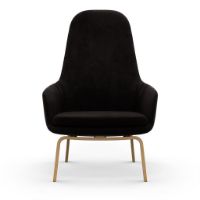 Bild von Normann Copenhagen Era Lounge Chair High Oak SH: 40 cm – City Velvet Vol 2 / 095