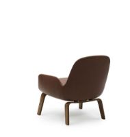 Bild von Normann Copenhagen Era Lounge Chair Low Walnuss SH: 40 cm - Ultra Leder / Cognac 41598