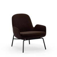 Bild von Normann Copenhagen Era Lounge Chair Low Steel SH: 40 cm – City Velvet Vol 2 / 023