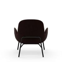 Bild von Normann Copenhagen Era Lounge Chair Low Steel SH: 40 cm – City Velvet Vol 2 / 023