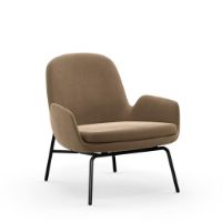 Bild von Normann Copenhagen Era Lounge Chair Low Steel SH: 40 cm – City Velvet Vol 2 / 077