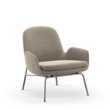 Bild von Normann Copenhagen Era Lounge Chair Low Chrome SH: 40 cm – City Velvet Vol 2 / 096