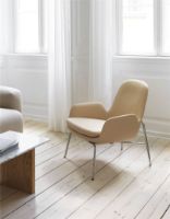 Bild von Normann Copenhagen Era Lounge Chair Low Chrome SH: 40 cm – City Velvet Vol 2 / 096