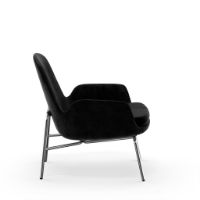 Bild von Normann Copenhagen Era Lounge Chair Low Chrome SH: 40 cm – City Velvet Vol 2 / 099