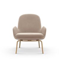 Bild von Normann Copenhagen Era Lounge Chair Low Oak SH: 40 cm – City Velvet Vol 2 / 070