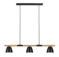 Bild von Nordlux Theo 3 Pendelleuchte L: 92,6 cm - Schwarz