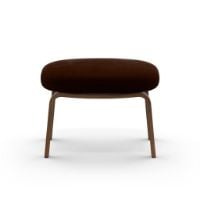 Bild von Normann Copenhagen Era Fußhocker Walnuss H: 39 cm - City Velvet Vol 2 / 021