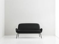 Bild von Normann Copenhagen Era Sofa Steel L: 145 cm - Ultra Leder / Schwarz 41599