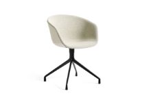 Bild von HAY AAC 21 About A Chair SH: 46 cm – Schwarz pulverbeschichtetes Aluminium/Coda 100