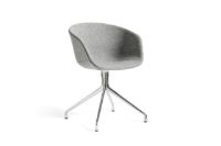 Bild von HAY AAC 21 About A Chair SH: 46 cm – Poliertes Aluminium/Hallingdal 130