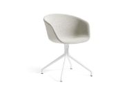 Bild von HAY AAC 21 About A Chair SH: 46 cm – Weiß pulverbeschichtetes Aluminium/Coda 100