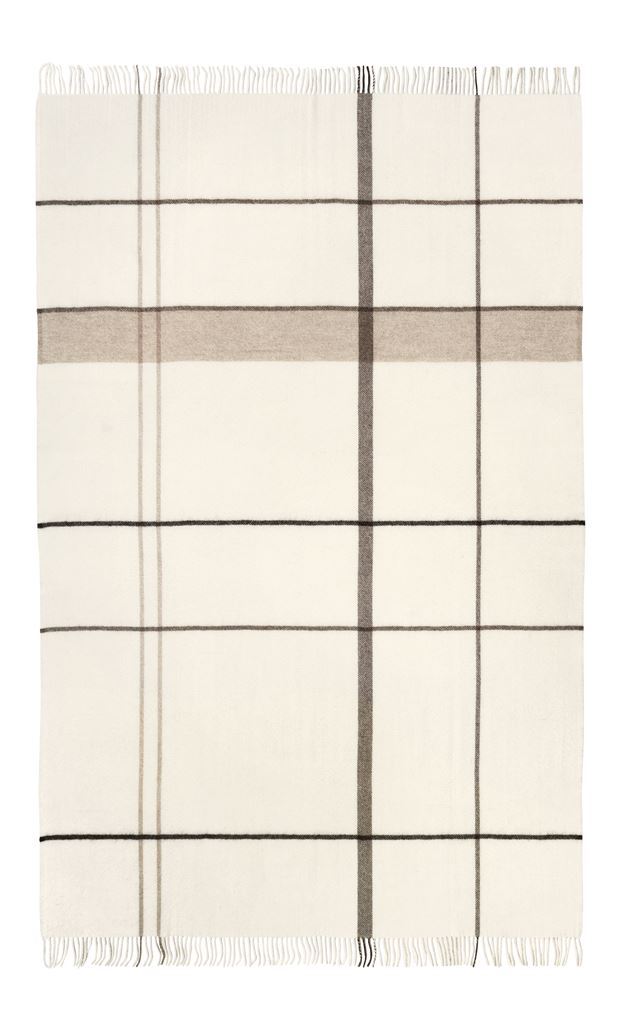 Bild von Kristina Dam Studio Plaid mit Farbverlauf, 140 x 240 cm – Naturbeige