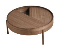 Bild von Woud Arc Couchtisch Ø: 89 cm – Walnuss