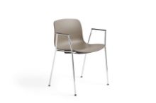 Bild von HAY AAC 18 About A Chair SH: 46 cm – Verchromter Stahl/Khaki