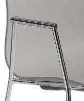 Bild von HAY AAC 18 About A Chair SH: 46 cm – Verchromter Stahl/Betongrau