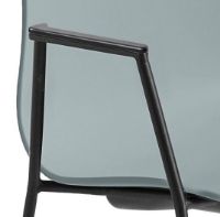 Bild von HAY AAC 18 About A Chair SH: 46 cm – Schwarz pulverbeschichteter Stahl/Staubblau