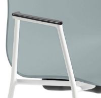 Bild von HAY AAC 18 About A Chair SH: 46 cm – Weiß pulverbeschichteter Stahl/Staubblau