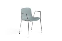 Bild von HAY AAC 18 About A Chair SH: 46 cm – Verchromter Stahl/Staubblau