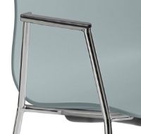 Bild von HAY AAC 18 About A Chair SH: 46 cm – Verchromter Stahl/Staubblau