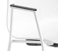 Bild von HAY AAC 18 About A Chair SH: 46 cm – Weiß pulverbeschichteter Stahl/Weiß