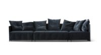 Bild von Bent Hansen Pado 1 4 Pers. Sofa L: 322 cm - Cassia Graphite / Sort Stel