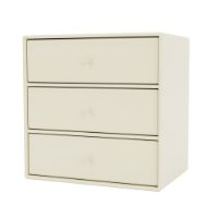 Bild von Montana Mini 1007 Modul mit 3 Schubladen 35x35 cm - 150 Vanille