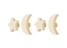 Bild von Nofred Kids Stars & Moons Haken H: 3,4 cm – Sand
