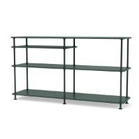 Bild von Montana Free 220100 Bücherregal mit eingelegtem Regal 138,4 x 75,8 cm – 163 Black Jade