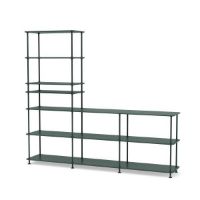 Bild von Montana Free 522100 Bücherregal mit eingelegtem Regal 203,4 x 178,1 cm – 163 Black Jade