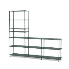 Bild von Montana Free 522100 Bücherregal mit eingelegtem Regal 203,4 x 178,1 cm – 163 Black Jade