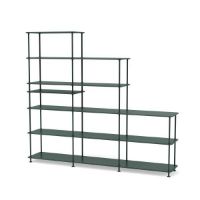 Bild von Montana Free 542100 Bücherregal mit eingelegtem Regal 203,4 x 178,1 cm – 163 Black Jade