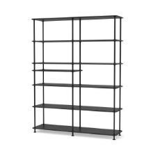 Bild von Montana Free 550100 Bücherregal mit eingelegtem Regal 138,4 x 178,1 cm – 05 Schwarz