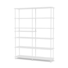 Bild von Montana Free 550100 Bücherregal mit eingelegtem Regal 138,4 x 178,1 cm – 101 New White