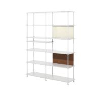 Bild von Montana Free 550100 Bücherregal mit eingelegtem Regal 138,4 x 178,1 cm – 101 New White