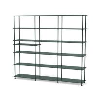 Bild von Montana Free 555100 Bücherregal mit eingelegtem Regal 203,4 x 178,1 cm – 163 Black Jade