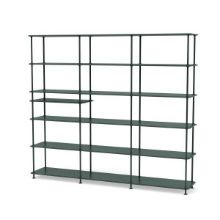 Bild von Montana Free 555100 Bücherregal mit eingelegtem Regal 203,4 x 178,1 cm – 163 Black Jade