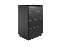 Bild von Kaagaard 445037 Kommode mit Sockel 50x68x37cm - Schwarz lackiert