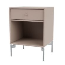 Bild von Montana Selection Dream Nachttisch mit Beinen 35,4 x 35,4 x 30 cm – 137 Pilz / Chrom